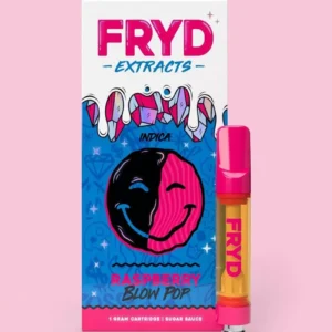 Raspberry Blow Pop Fryd Carts – 85% THC – Indica Vape Cartridge